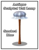 Cupids Antique Tall Lamp Blue