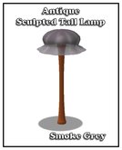 Cupids Antique Tall Lamp Grey
