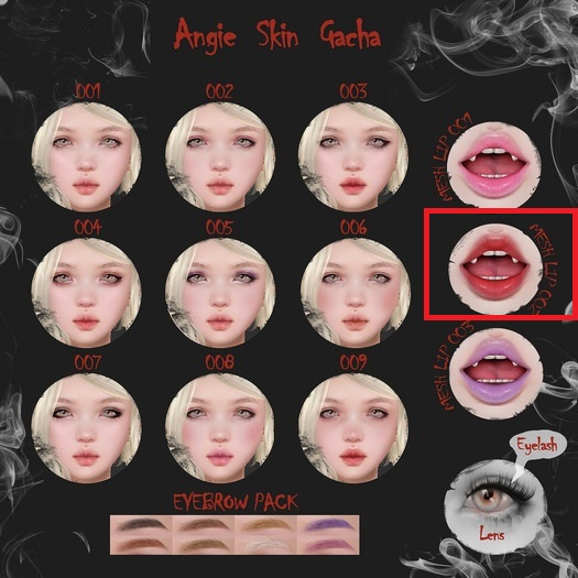 VCO ~ Angie Mesh Lip 002 . RARE