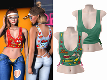 -[ vagrant ]- Brittany Top - Emerald