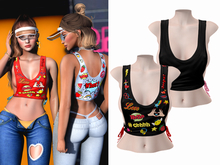 -[ vagrant ]- Brittany Top - Black