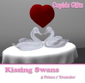 Cupids Kissing Swans Sculpture [Boxed]
