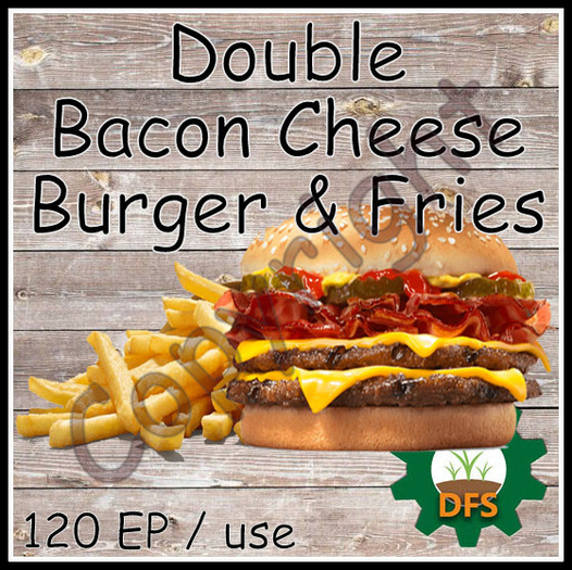 D*Run - DFS Farm (REZZ) -DB Cheese Burger & Fr.  *only Texture*