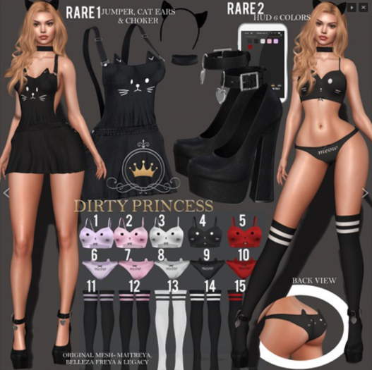 DIRTY PRINCESS- Cat's Meow Princess - LARA 9 COMMON