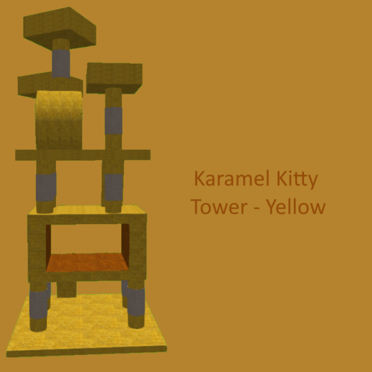 Karamel Kitty Tower (Yellow)