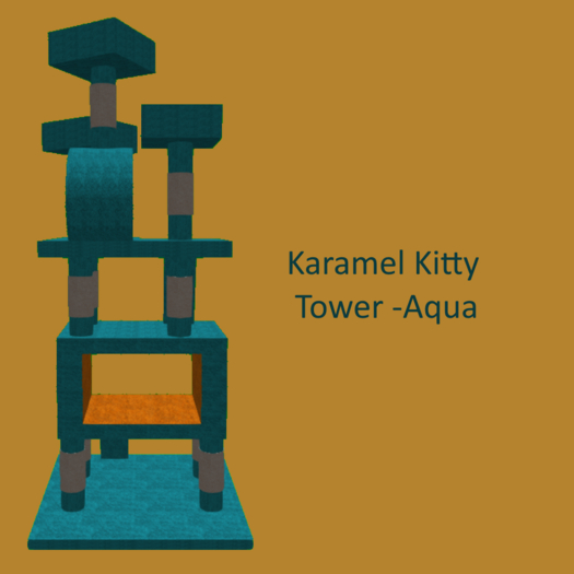 Karamel Kitty Tower (Aqua)