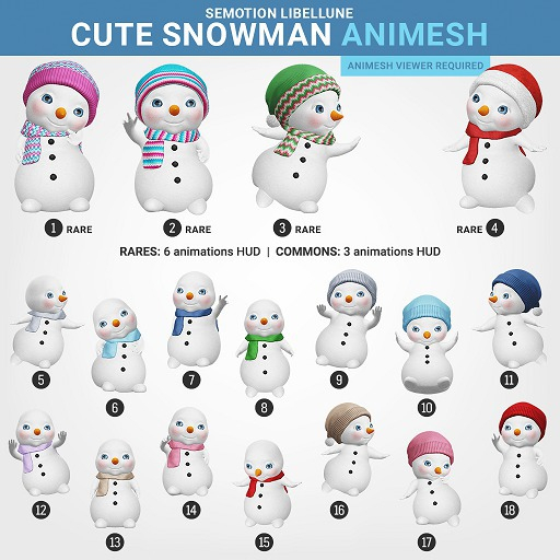 SEmotion Libellune Cute Snowman Animesh #13