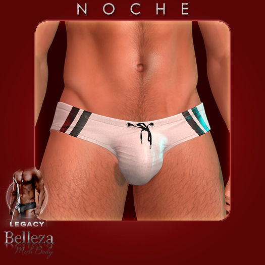 NOCHE. Clint Swim Briefs White