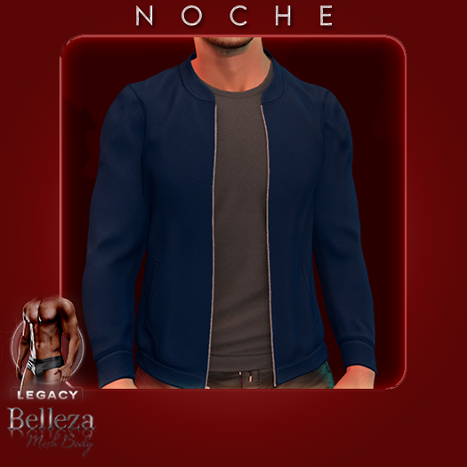 NOCHE. Bomber Jacket Blue