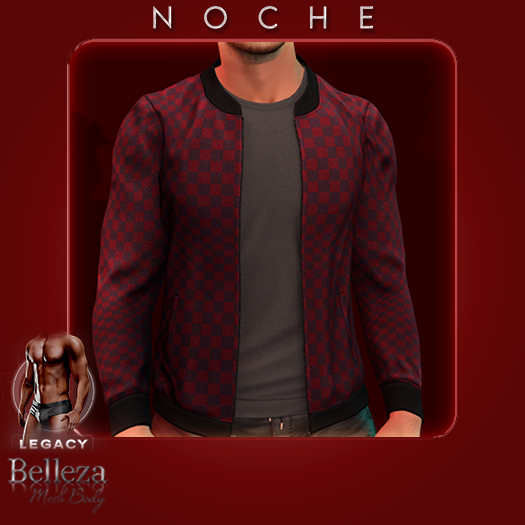NOCHE. Bomber Jacket Checkered