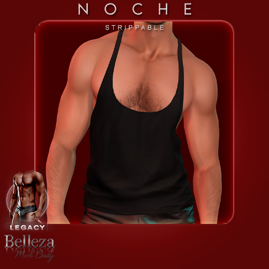 Noche. Stringer Tank Black