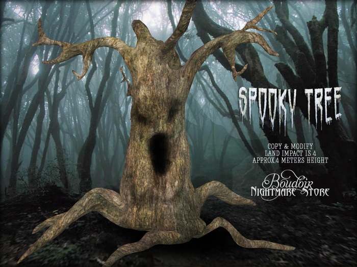 Boudoir Halloween-Spooky Tree