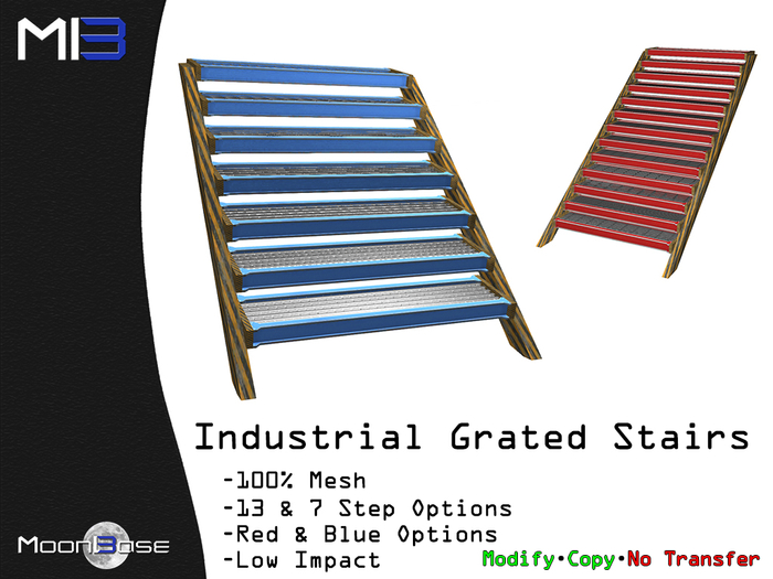 [MB3] Industrial Grated Stairs