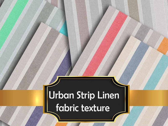 Urban Strip Linen fabric texture (seamless)