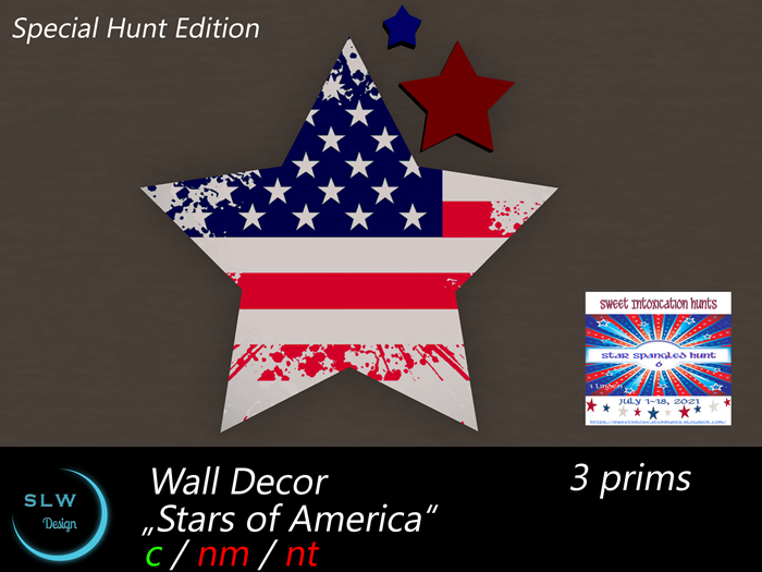 SLW Design - Wall Decor Stars of America