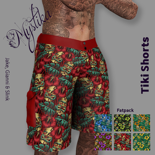~Mystika~ Tiki Shorts Fatpack