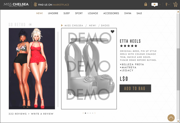 .miss chelsea. DEMO Etta Heels