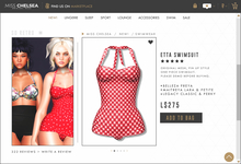 .miss chelsea. Etta Swimsuit Red Gingham