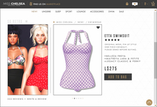 .miss chelsea. Etta Swimsuit Lilac Gingham