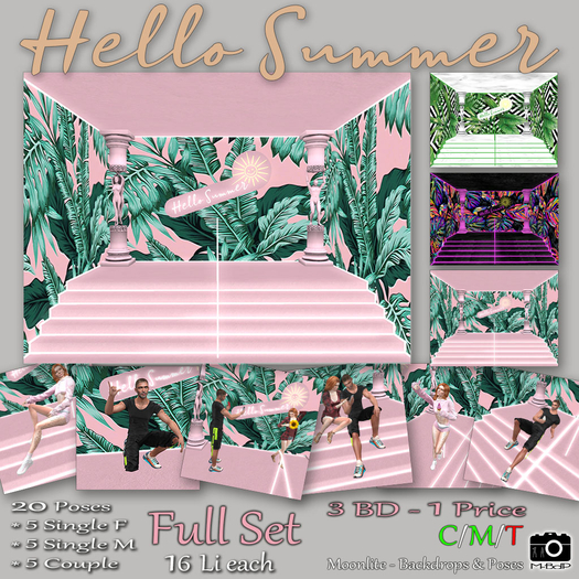 M-BdP :: Hello Summer - Full Set - (BD incl. Poses)