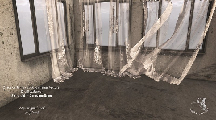 ::KKs: - 2 laces curtains pack