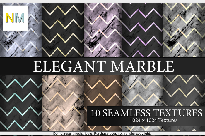 Elegant Marble Builders Kit 10 Seamless Textures NM