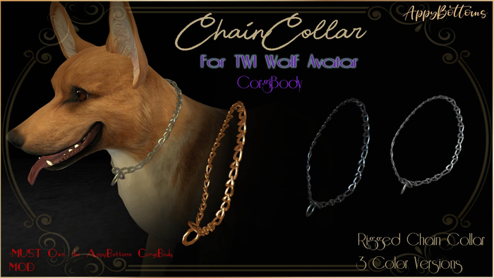 :AppyBottoms: ChainCollar -Corgi