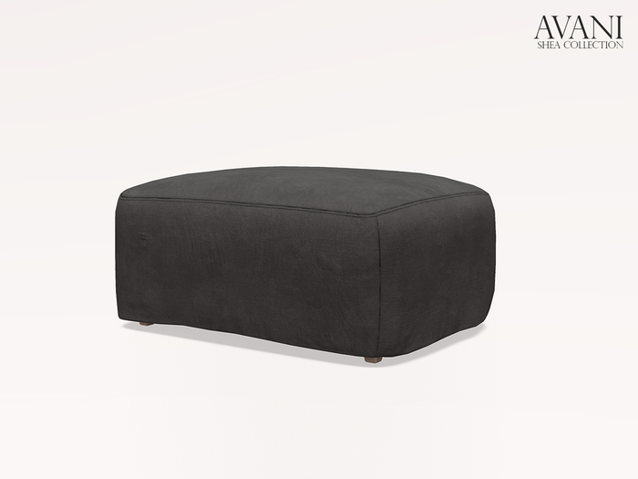 Avani Shea Collection Low Pouf, Twilight