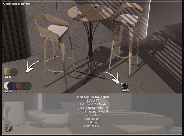 .:YN:. Chair & Table Nisu Fullset 
