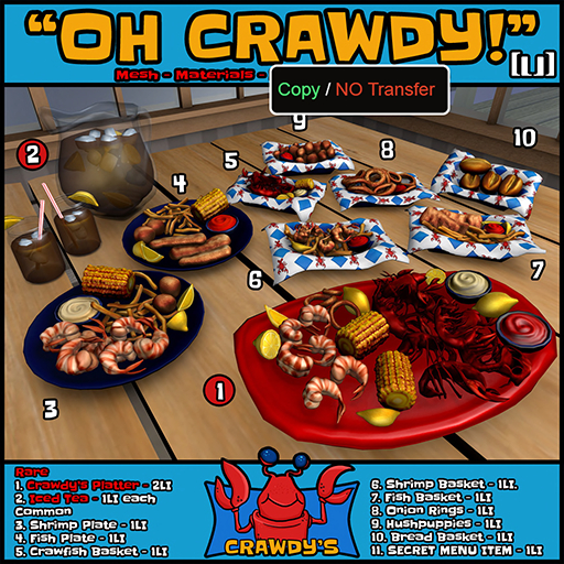 [LJ] Oh Crawdy! - Cajun Restaurant - Full Set