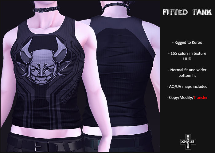 krankhaus - Fitted Tank - Kuroo