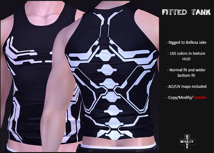 krankhaus - Fitted Tank - Belleza Jake