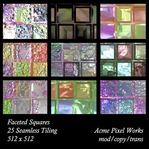 Textures - Faceted Squares