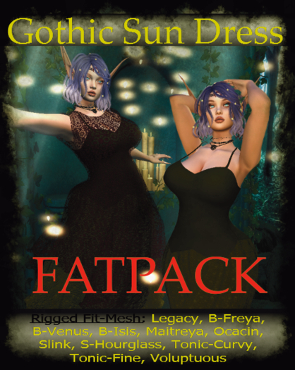 .:EK:. Gothic Sundress - FATPACK .:EK:.