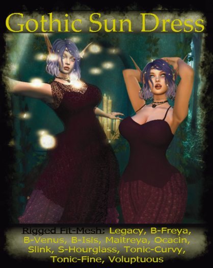 .:EK:. Gothic Sundress -  Pink .:EK:.
