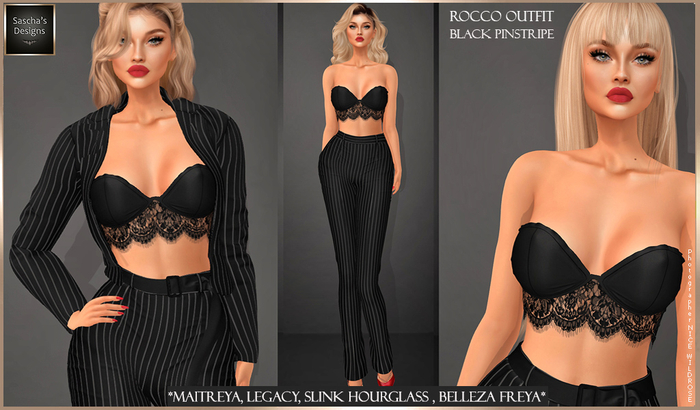 SAS - Rocco Black Pinstripe Outfit (MB) 