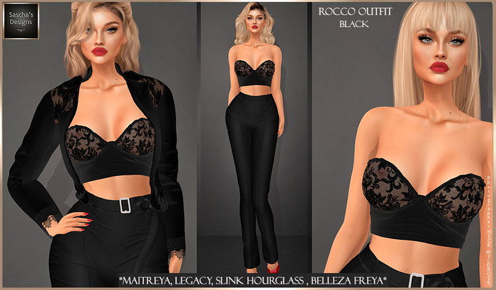 SAS - Rocco Black Lace Outfit (MB) 