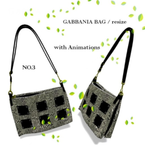 No.3 GABBANIA BAG / resize Box