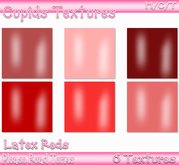 *CUPIDS TEXTURES* 6 Latex Reds Textures