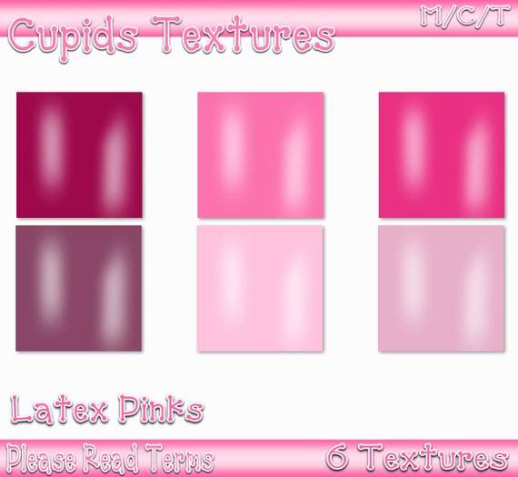*CUPIDS TEXTURES* 6 Latex Pinks Textures