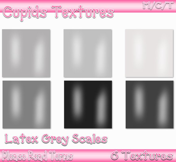 *CUPIDS TEXTURES* 6 Latex Grey Scale Textures