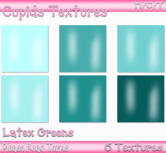 6 Latex Greens Textures
