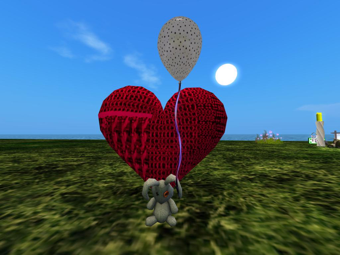 Stitched up Heart Sad Bunny