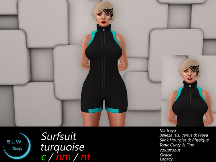 SLW Design - Surfsuit turquoise