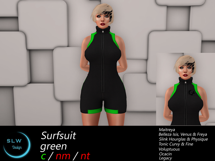 SLW Design - Surfsuit green