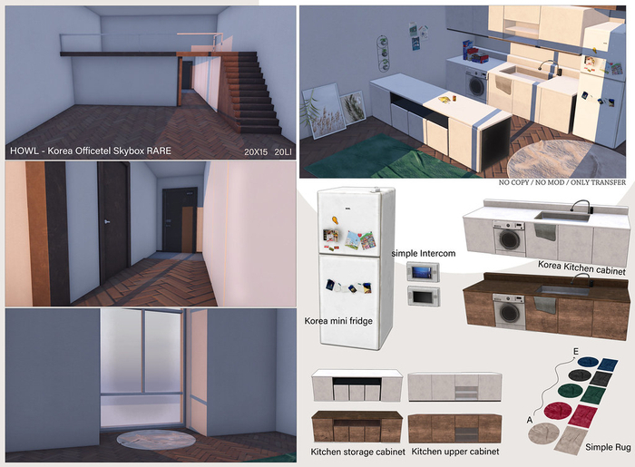 Howl - Korea Kitchen storage cabinet simple BOX