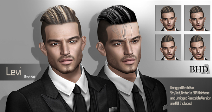 [BAD HAIR DAY] - Levi - BLACK AND PLATINUM WHITE