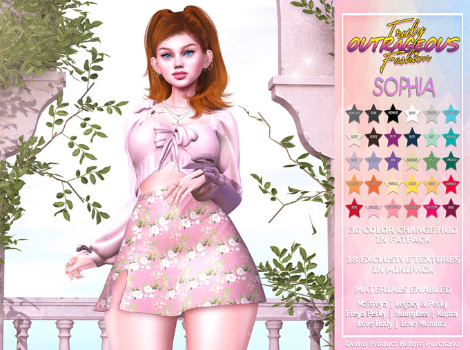 {TOF} SOPHIA OUTFIT - RASPBERRY (ADD)