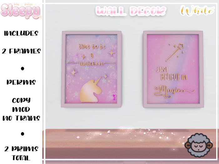 Sleepy. Magic Wall Decor White 