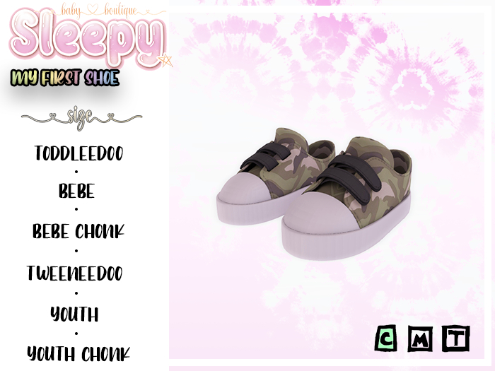 Sleepy Sheep. My First Shoe Cammo